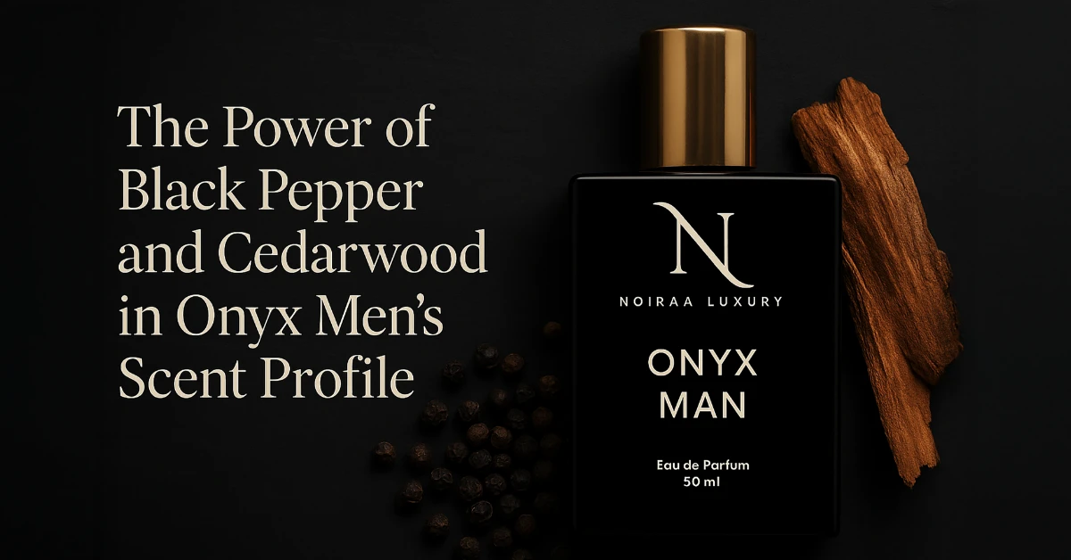 Black Pepper & Cedarwood in Onyx Men's Scent